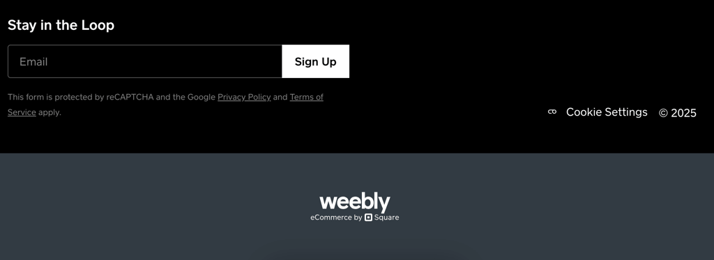 Weebly’s branding on website