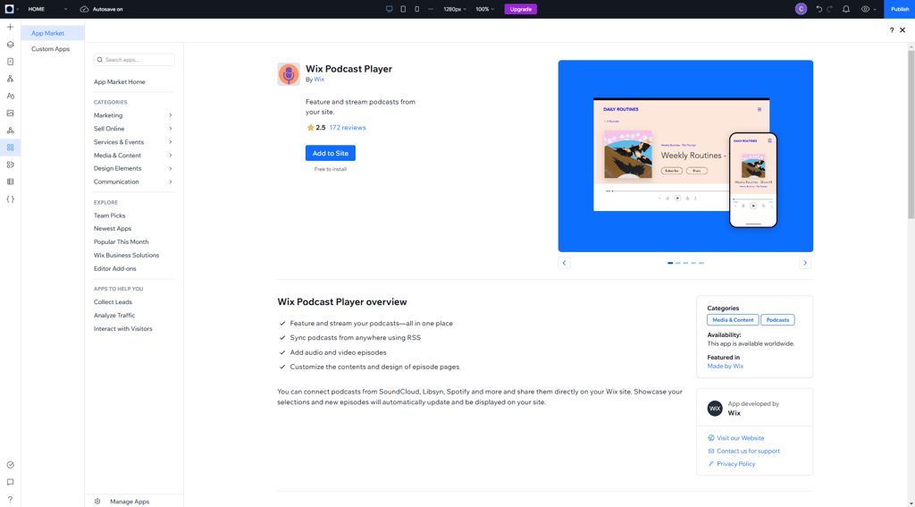 wix-app-podcast-player