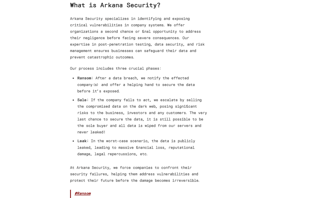 arkana-dark-web