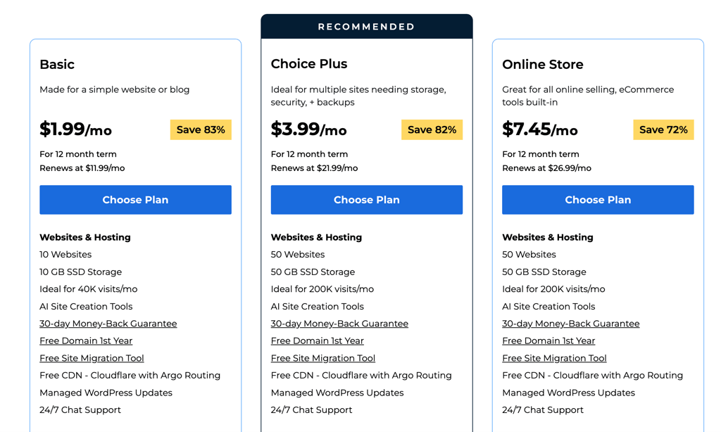 bluehost coupons plans