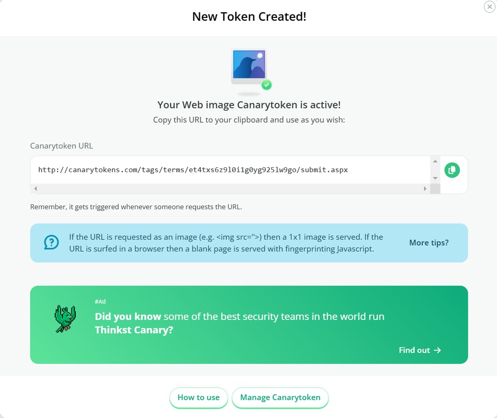 Canary Token
