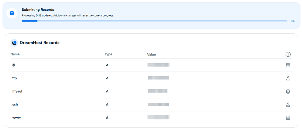 DreamHost DNS updates