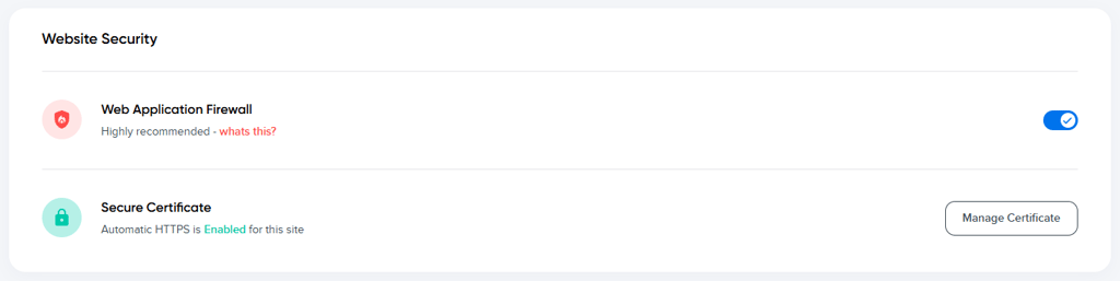 dreamhost site security settings