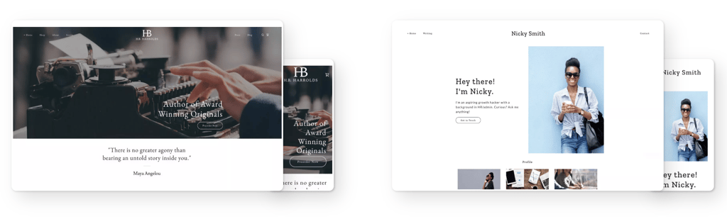 godaddy templates for actors