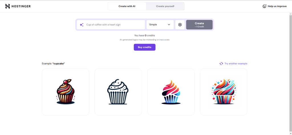 Hostinger logo generator