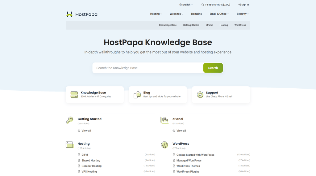 HostPapa knowledge base