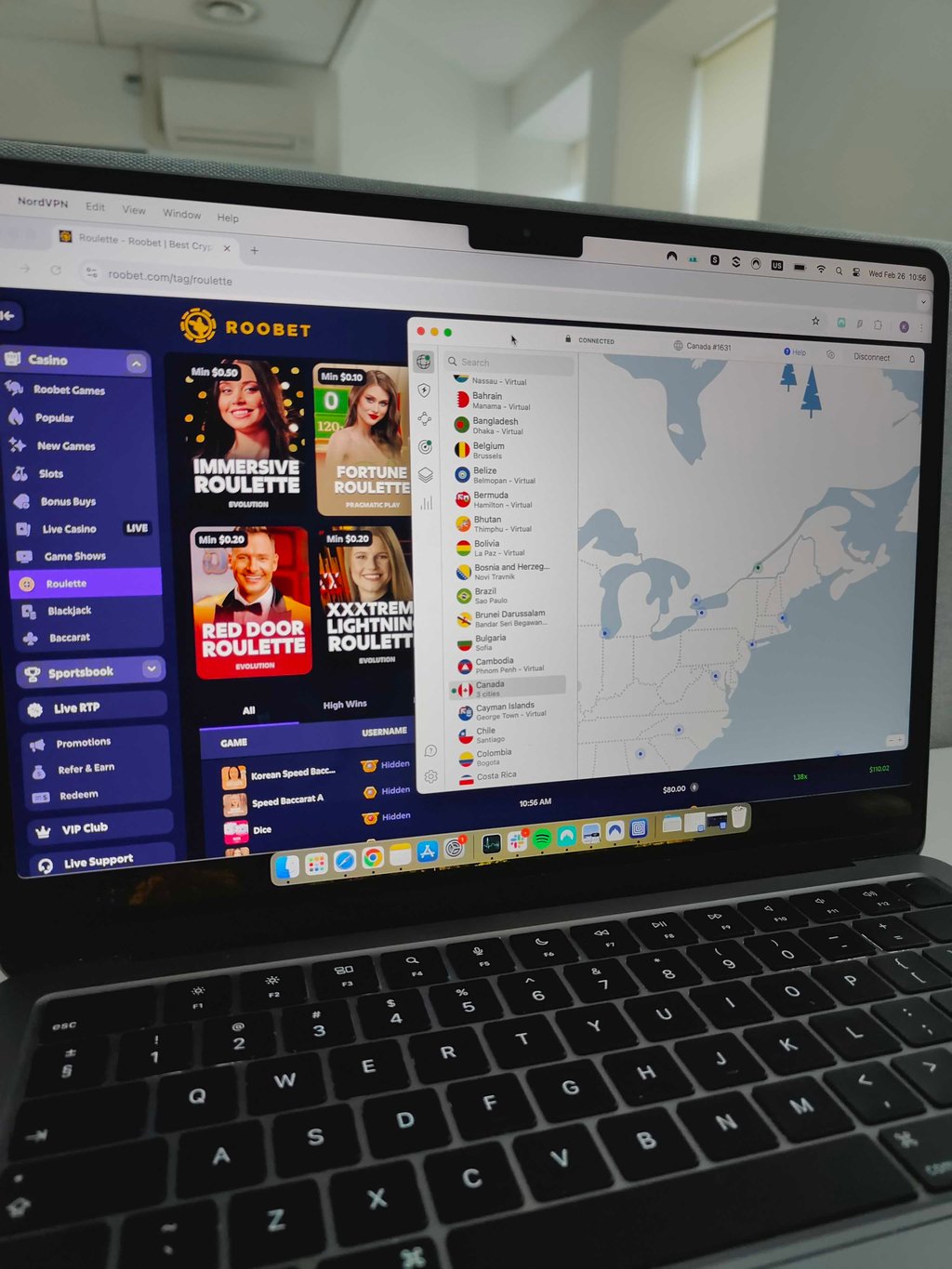 NordVPN Roobet