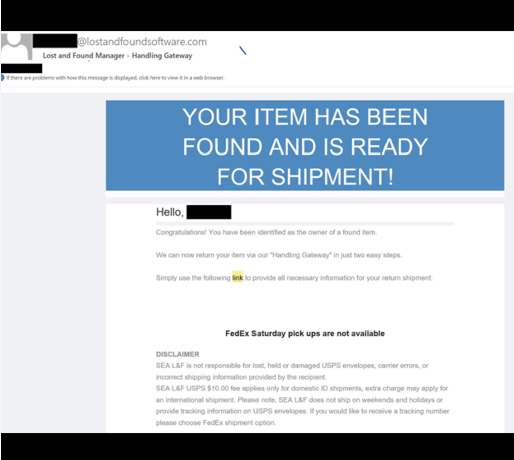 lost and found data leak
