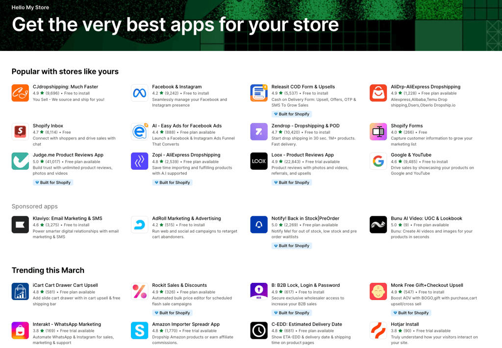 shopify apps