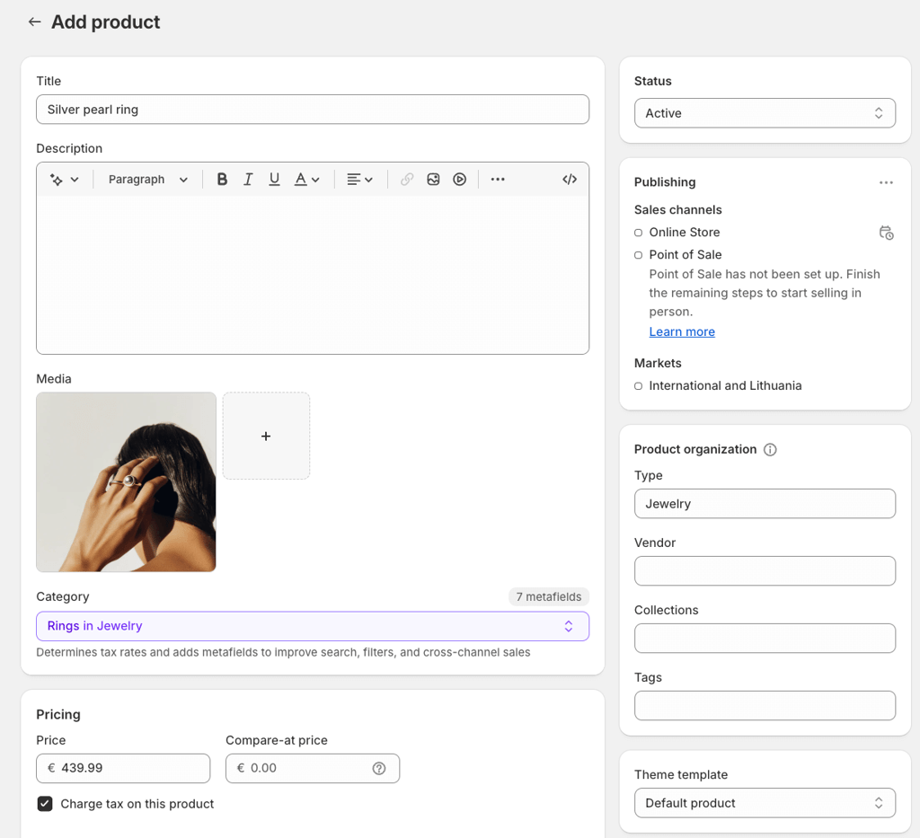shopify product