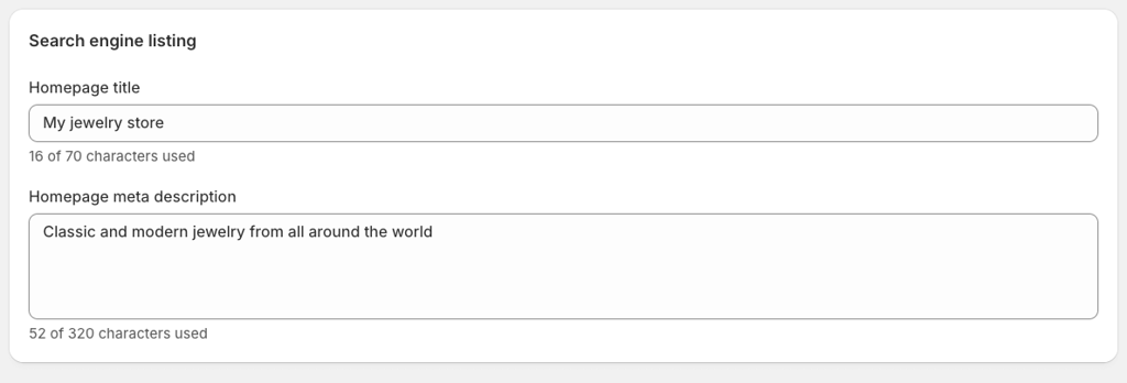 shopify seo