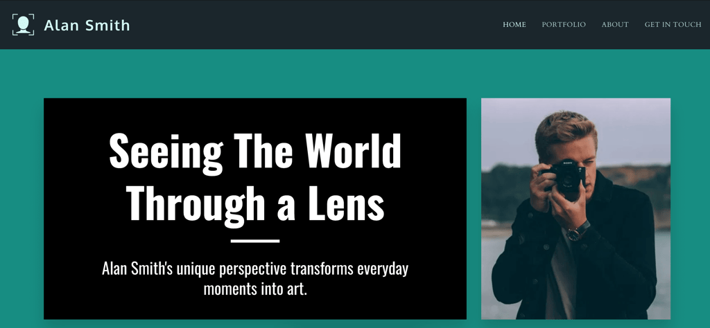 Site123 Alan Smith template