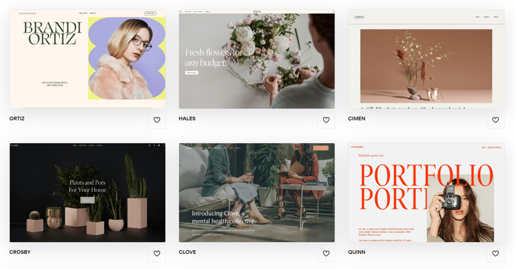 squarespace template selection1