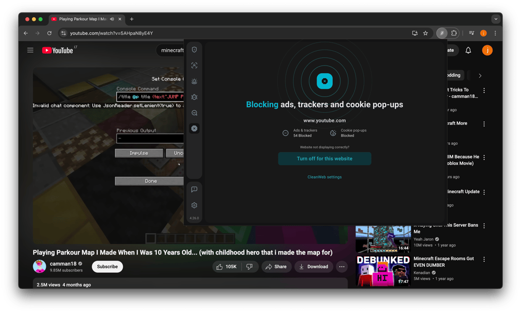 surfshark cleanweb for youtube ads march 2025