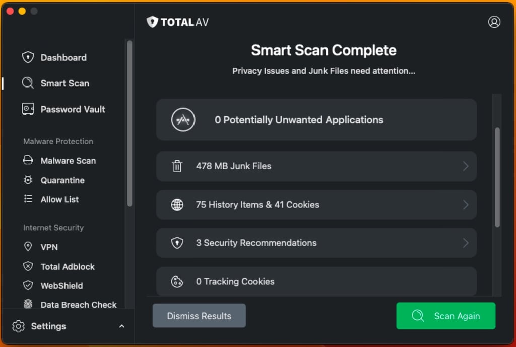 smart scan totalav