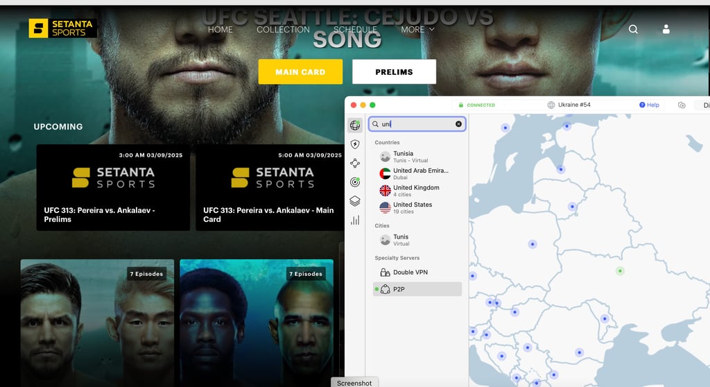 UFC313 on Setanta Sports