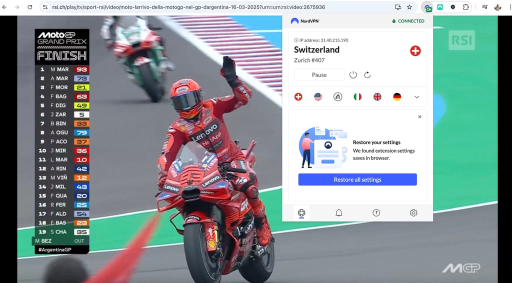 play rsi with nordvpn usa moto gp