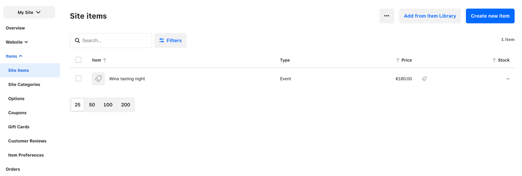 Weebly eCommerce management