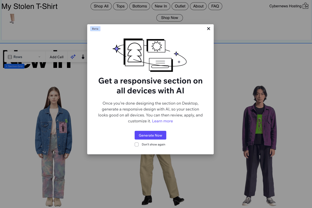Wix thrift AI