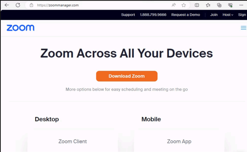 fake Zoom malware
