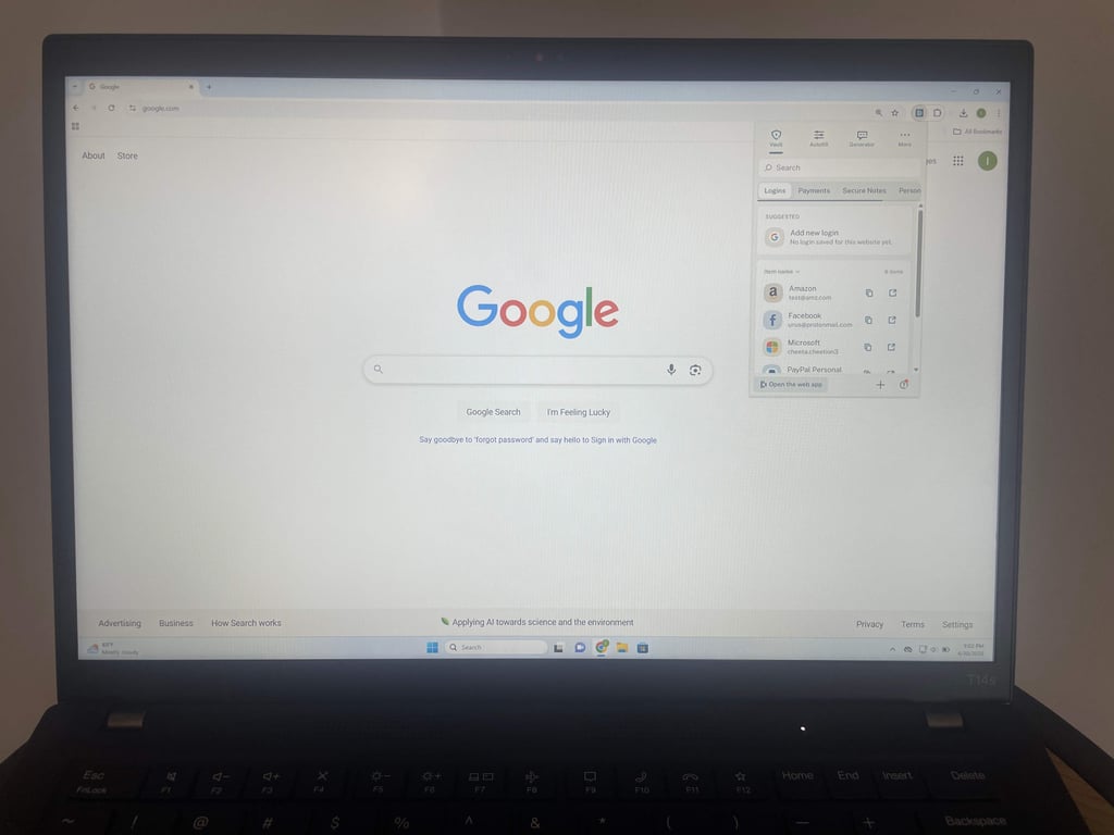 Dashlane interface real life image