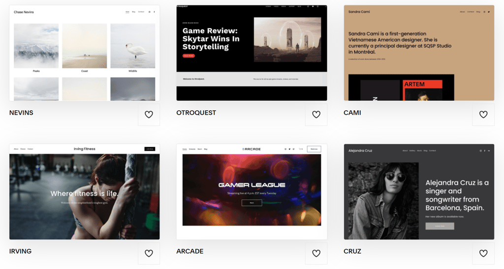 squarespace-themplates