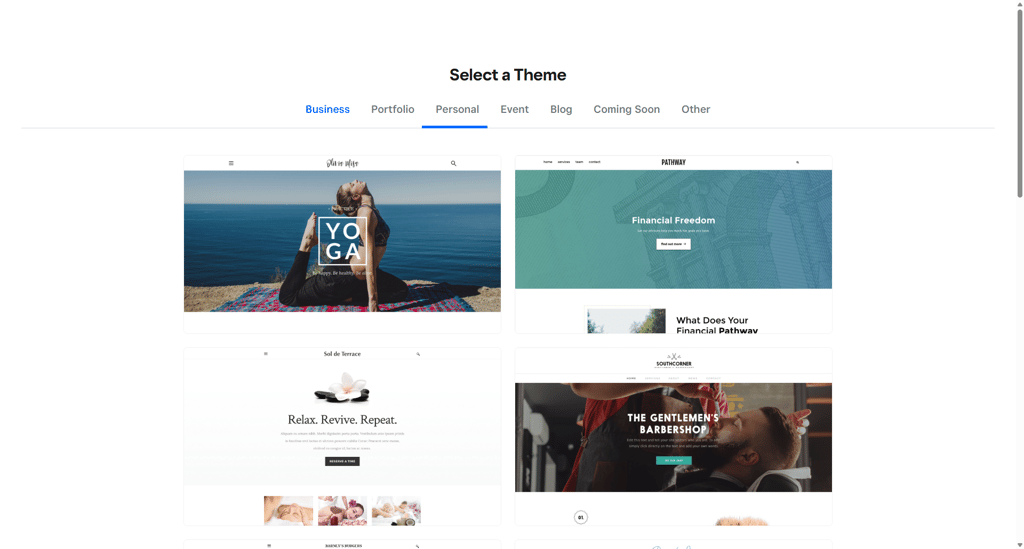weebly themes