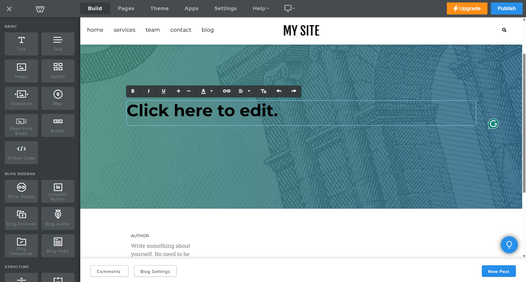 Weebly editor1
