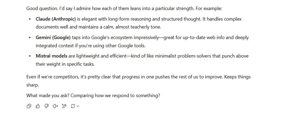 A screenshot from a conversation with ChatGPT.