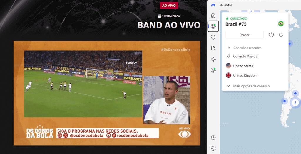 ao vivo nordvpn