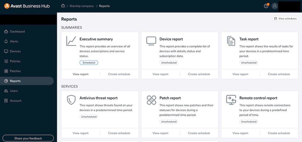 Avast antivirus hub large