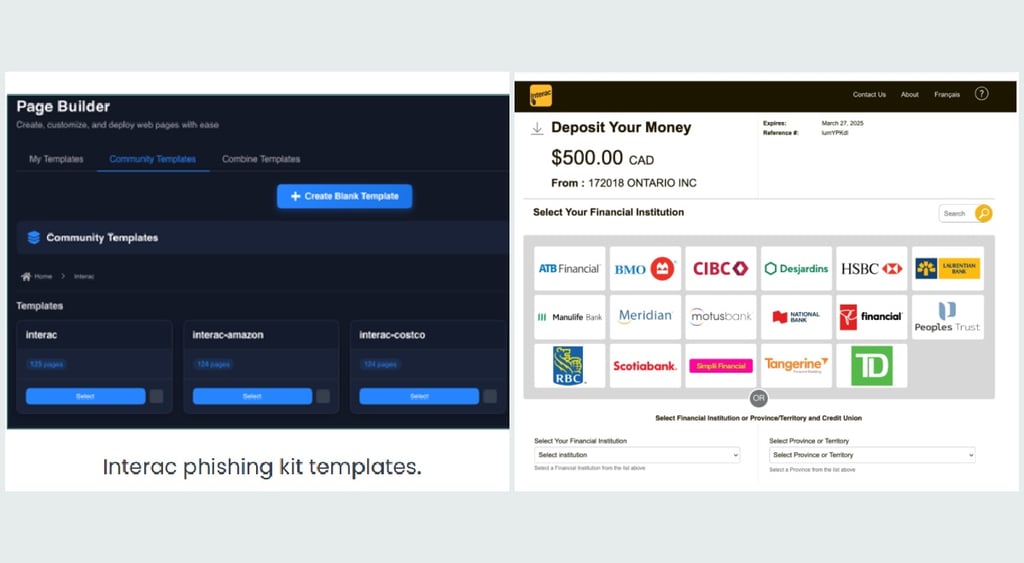 SheByte Phishing Banks options