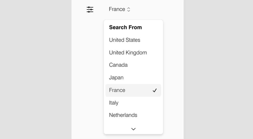 Encore country search