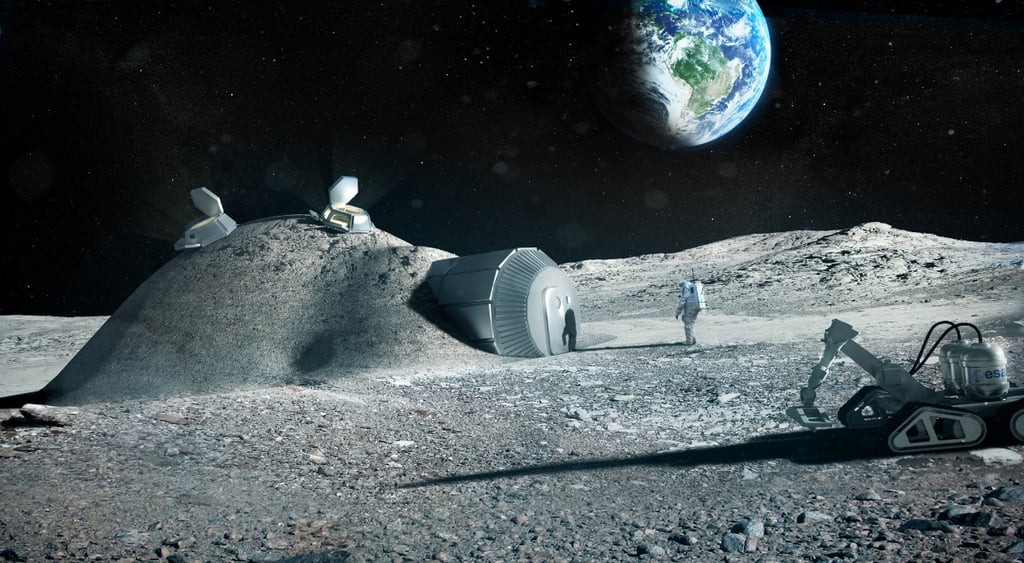 Moon habitat proposed by Foster and Partners