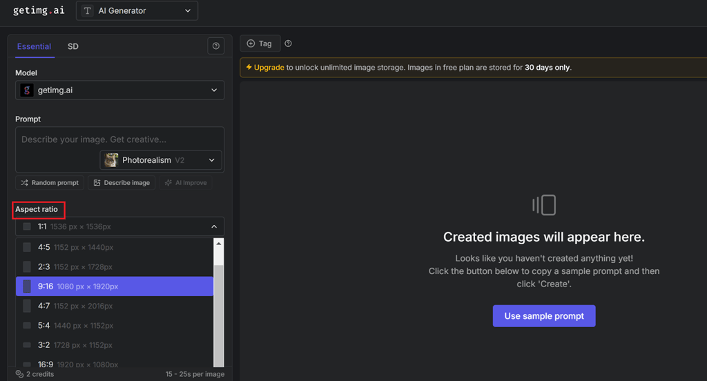 getimg aspect ratio