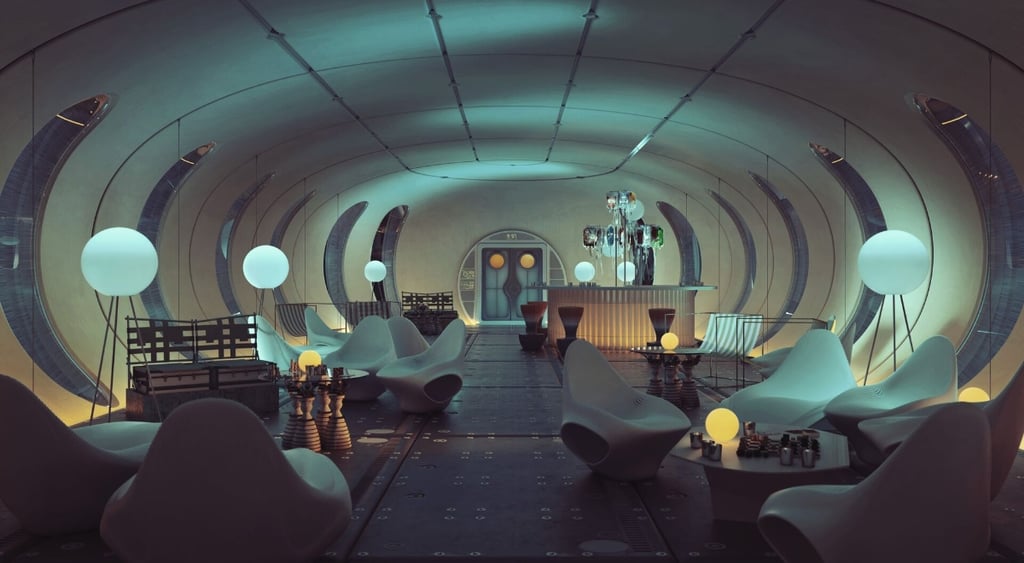 Interior of proposed Moon habitat by Hassell