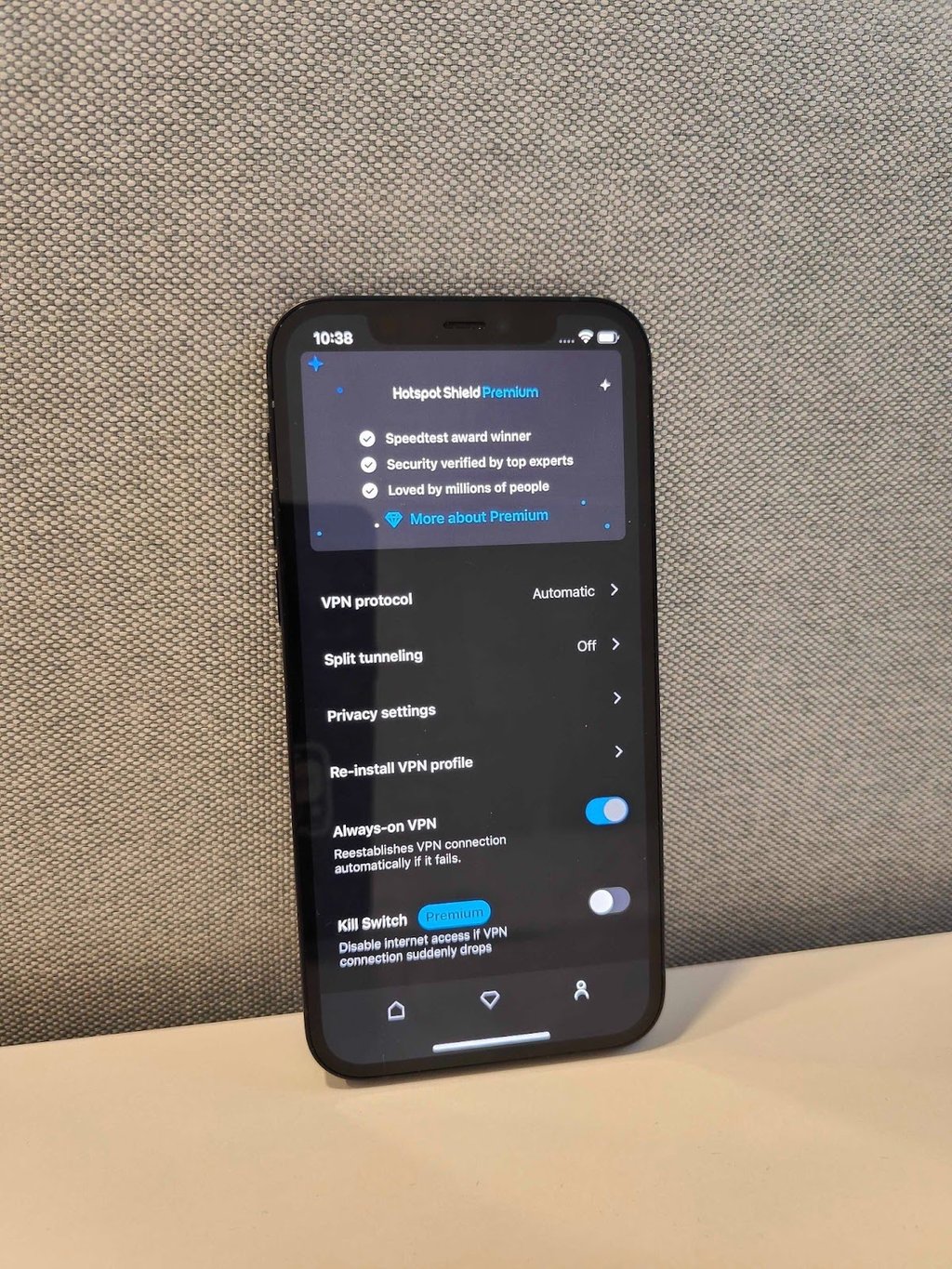 hotspot shield settings iphone