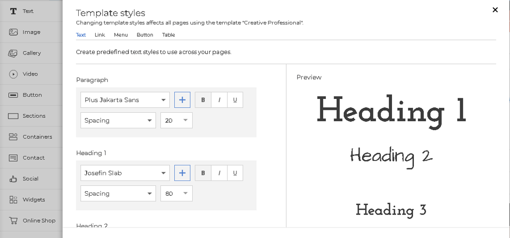onecom font styles