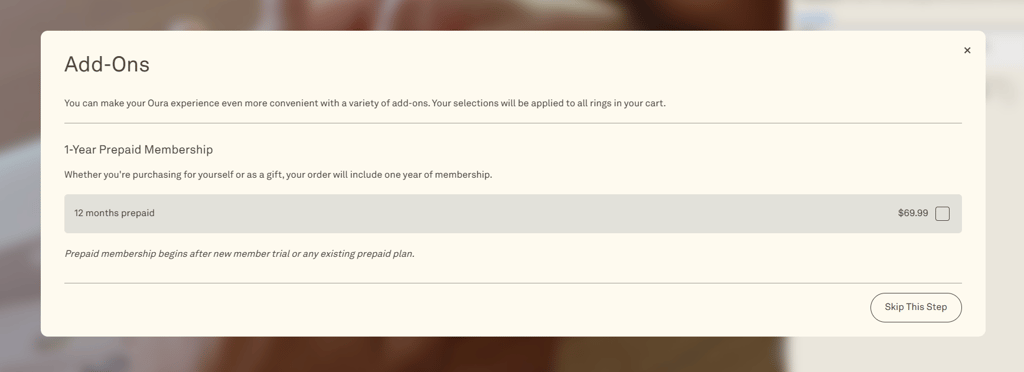 Oura add-ons