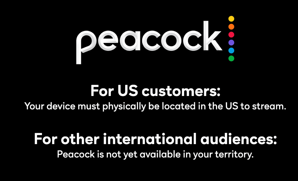 peacock error