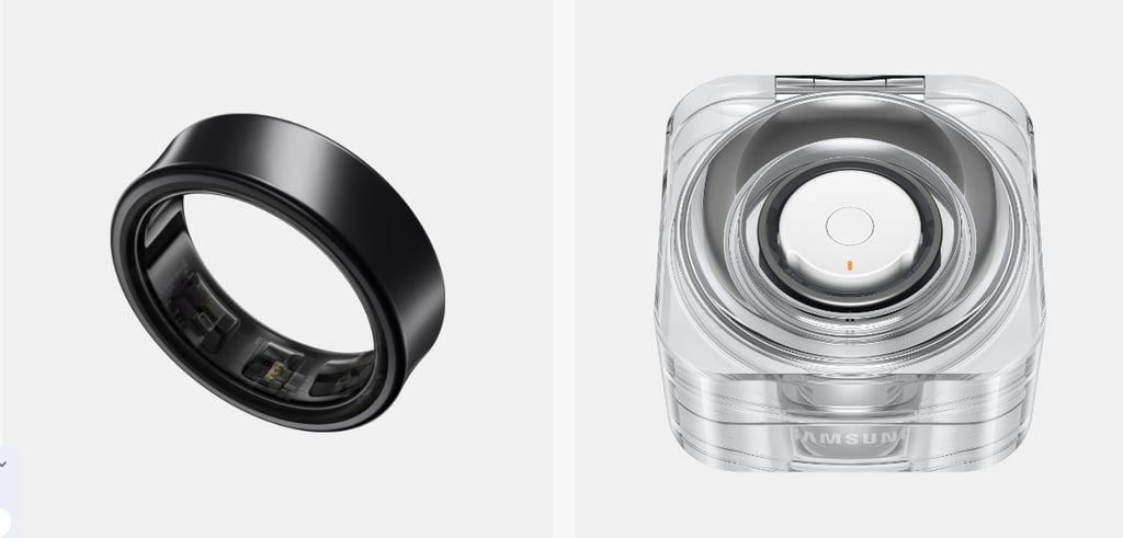 Samsung Galaxy Ring portable charging case