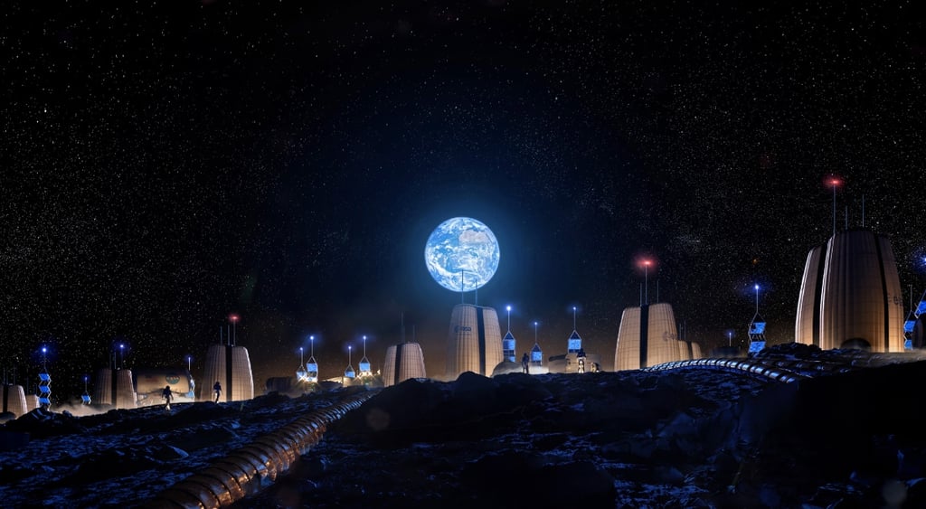 Moon base proposal by SOM