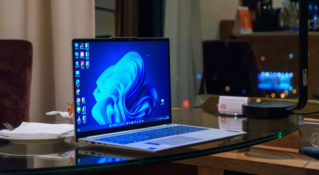 Windows 11 logo on computer