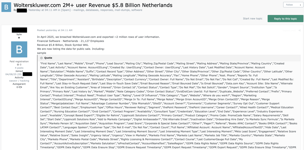 wolters kluwer data leak