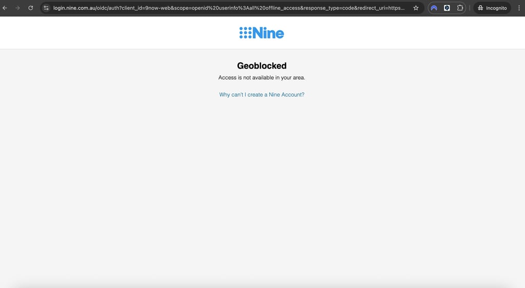 9Now Roland Garros geoblocked