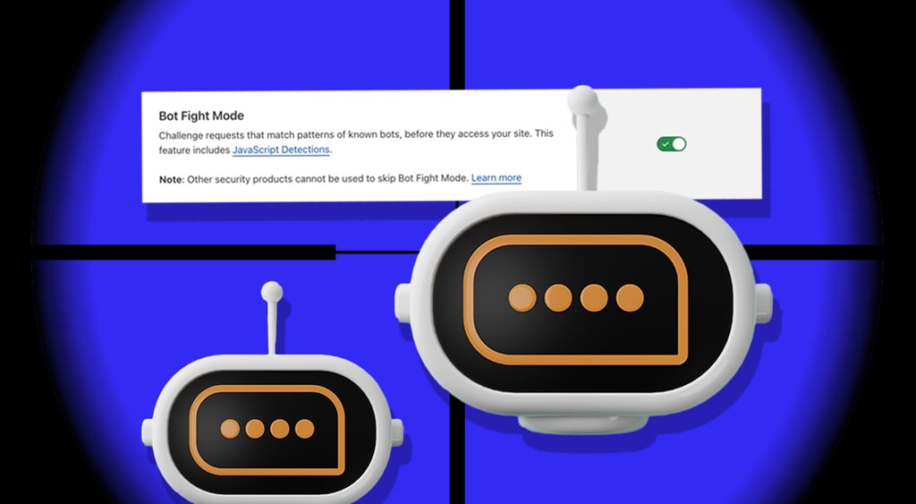 ai bots in blue background