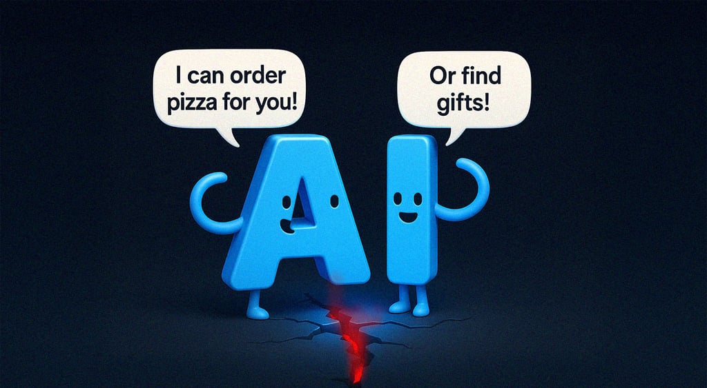 A and I talking about buying pizza or buying gifts