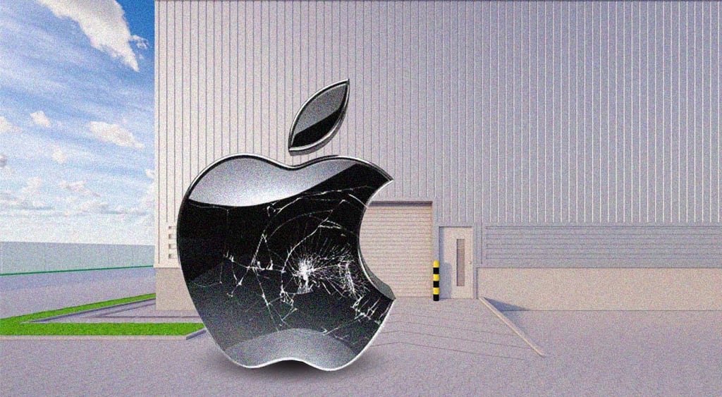 glass Apple broken