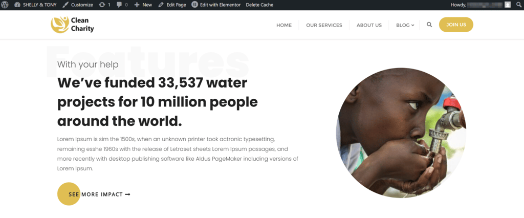 DreamHost example water project