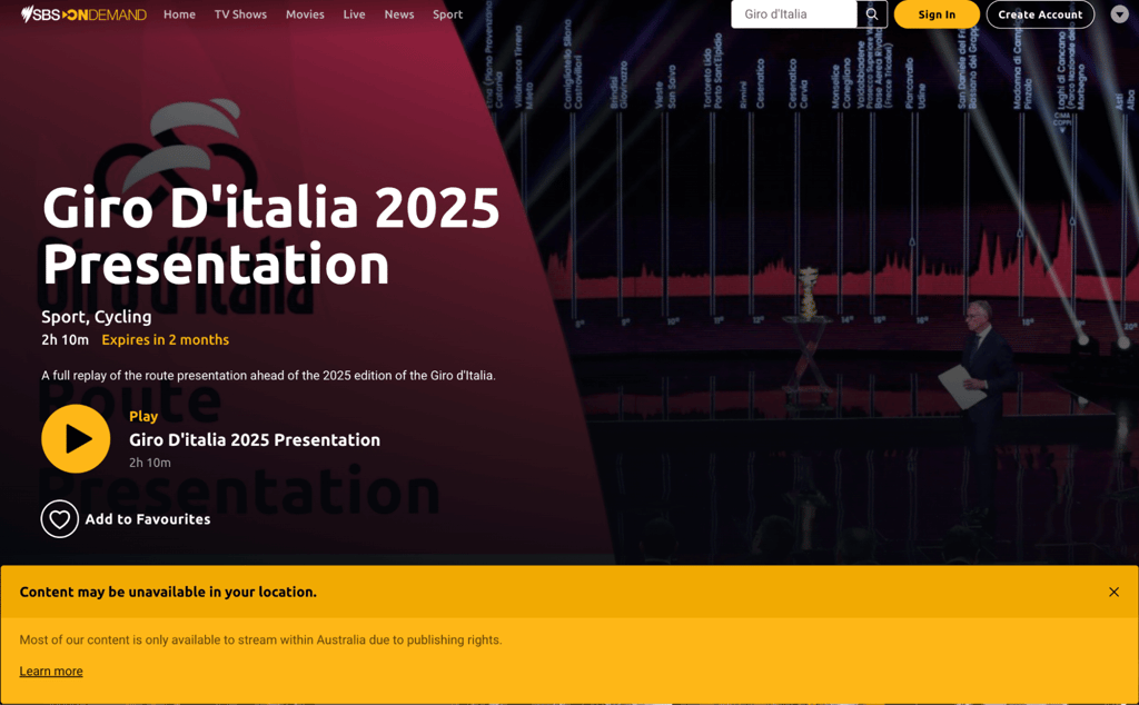 Giro ditalia presentation